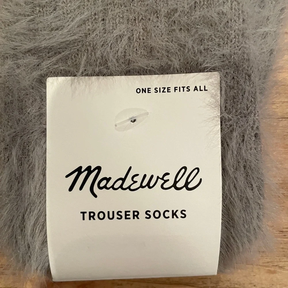 NWT Madewell Grey Trouser socks gray OS fits all cottagecore comfy eclectic